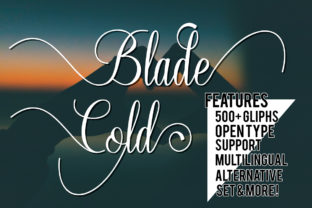 Blade Cold: A Script Font for Versatile Expression