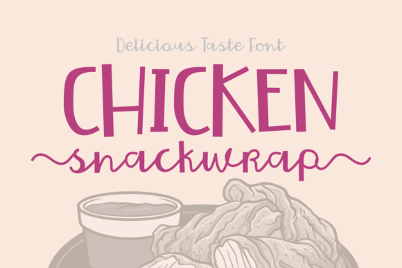 Chicken Snackwrap: A Bold Handwritten Font for Creativity