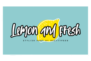 Discover the Vibrant World of Lemon and Fresh: A Handwritten Font That Adds Personality to Every Design