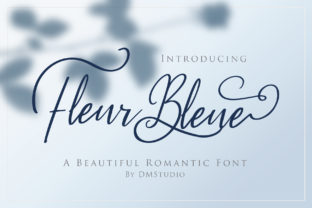 Fleur Bleue: A Bold and Romantic Script Font for Design Projects