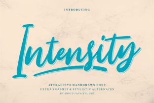 Intensity: A Bold Handwritten Font That Elevates Your Design