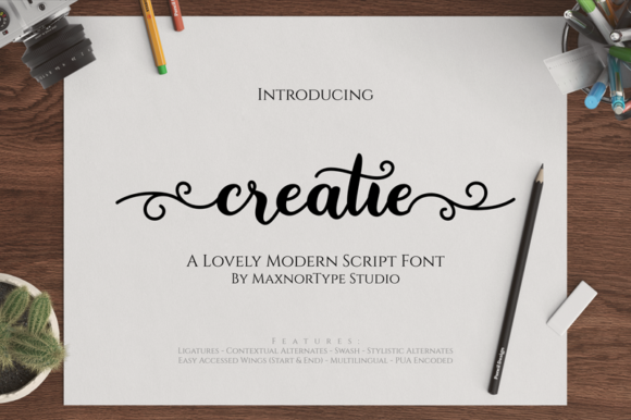 Introducing Creatie: A Modern Script Font for Creative Expression