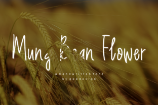 Mung Bean Flower: A Simple, Elegant Handwritten Font with a Casual Feel