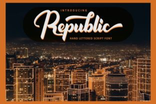 Republic: A Bold Handwritten Font That Captures Attention