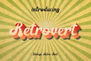 Retrovert: A Bold Vintage Font for Modern Creativity