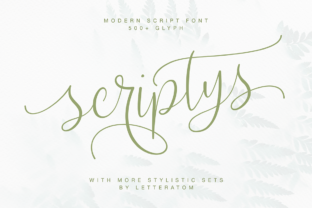 Scriptys: A Beautiful Handwritten Font with a Romantic Twist